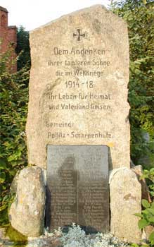 Denkmal für die Opfer des I. Weltkrieges